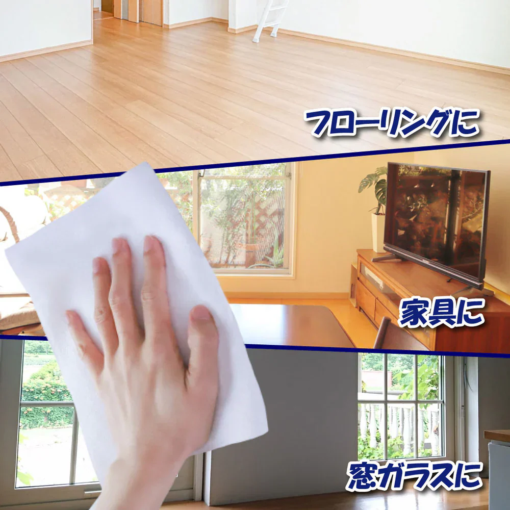 iiもの本舗 除菌もできる! 使い捨てぞうきん 大判サイズ 20枚 6個入り X6パック