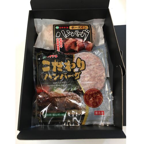 宮崎牛専門レストラン 「ミヤチク」こだわりハンバーグセット (2種類 計4個)