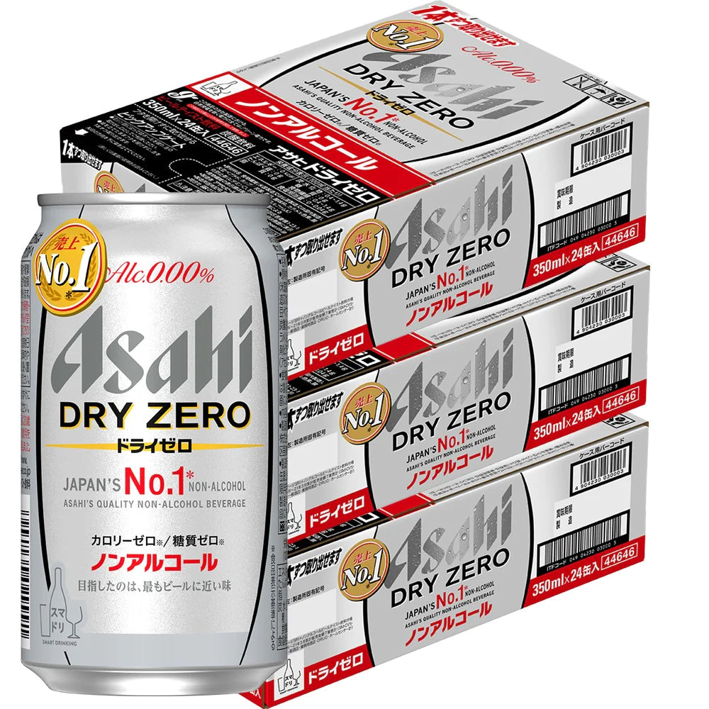 【4ケース価格】【送料無料】アサヒ ドライゼロフリー 350ml×3ケース/72本