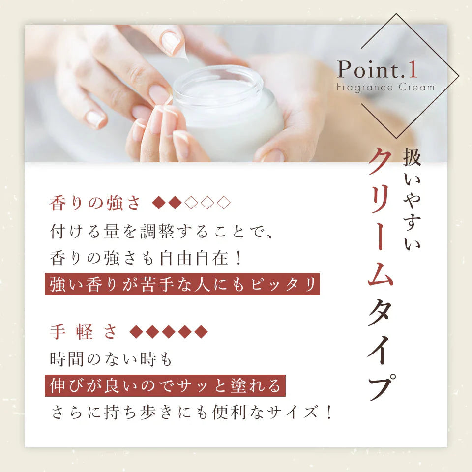 フレグランスクリーム 白檀 35g 香水 練り香水 ハンドクリーム 練香水 ねり香水 レディース メンズ 兼用 送料無料
