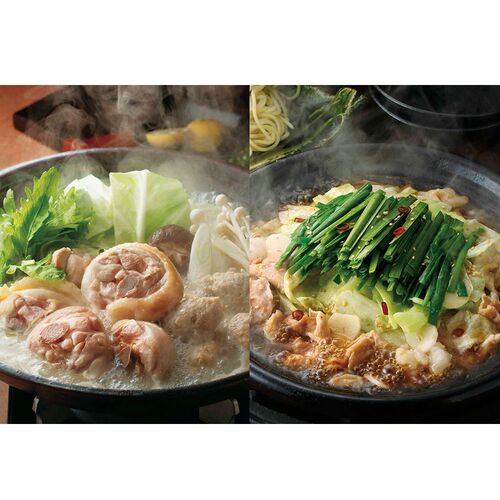 福岡 「博多華味鳥」 水たき・もつ鍋食べ比べセット / 水炊き 鍋セット もつなべ モツ鍋 ギフト