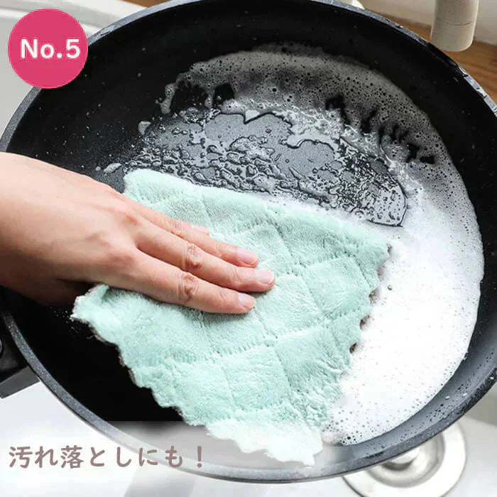 【予約商品・発送時期は商品説明に記載】キッチンクロス カラーランダム 10枚セット 25×25cm リバーシブル まとめ買い レンジクロス 布巾 油汚れ 台所 ふきん 台拭き クロス タオル 汚れ 掃除 キッチン 用品 マイクロファイバー 送料無料 ギフト プレゼント