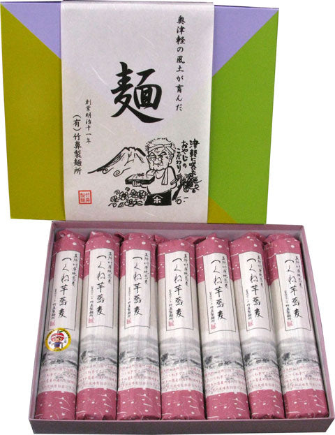 青森県名産品 奥津軽の蕎麦 つくね芋蕎麦 8袋入