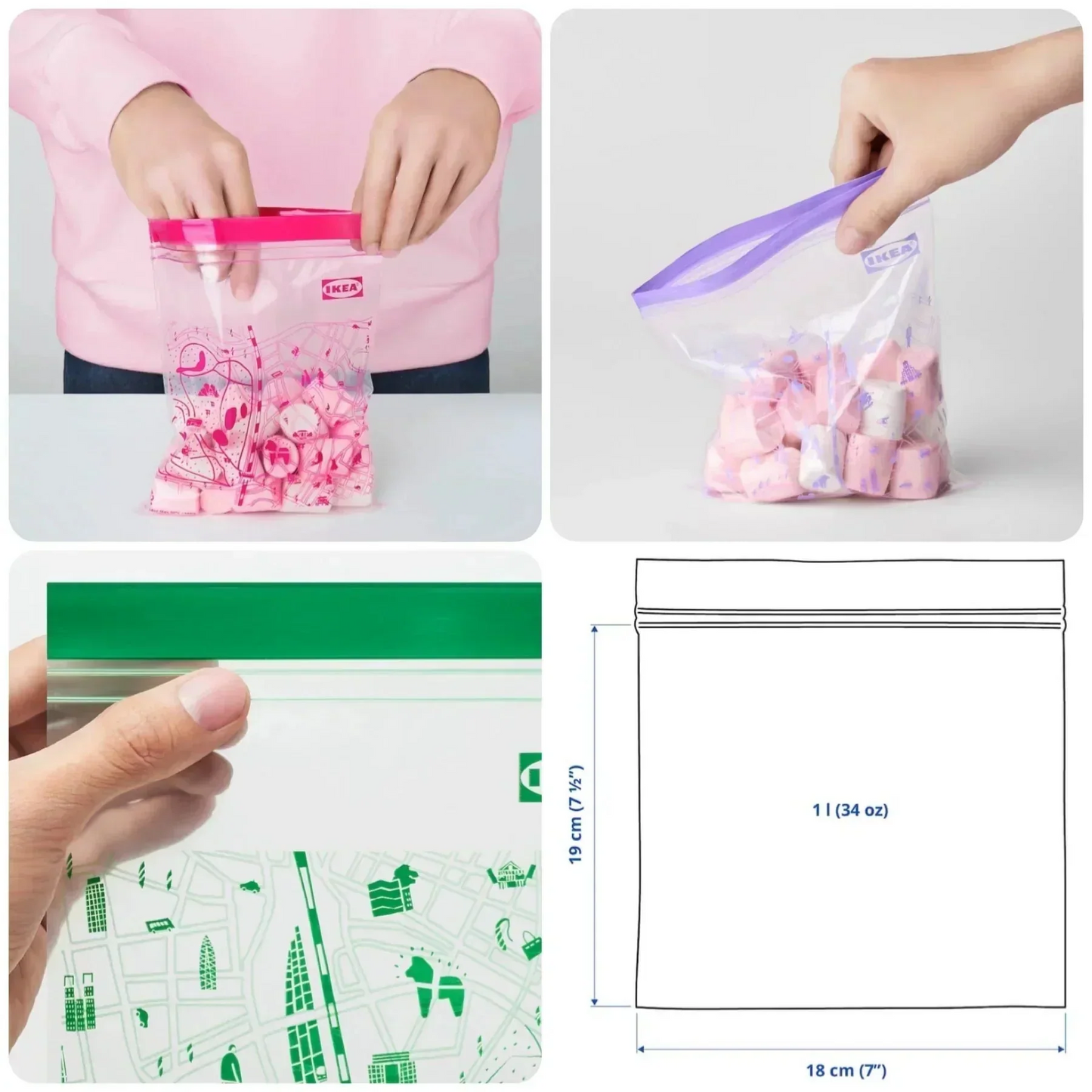 お試し バラ売り 15枚 イケア イースタード フリーザーバッグ IKEA ISTAD 袋 15枚入り ジップロック (袋15)シティショップ 都心 店舗 限定 新宿 渋谷 原宿 プラスチック袋 透明袋 保存袋