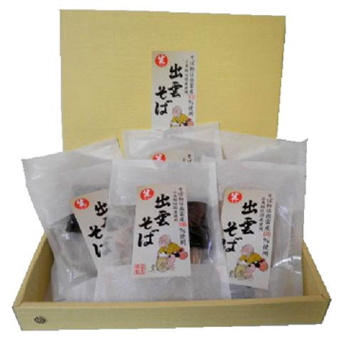出雲市特産品 出雲蕎麦 出雲生そば(そばつゆ付)(1人前×6袋)