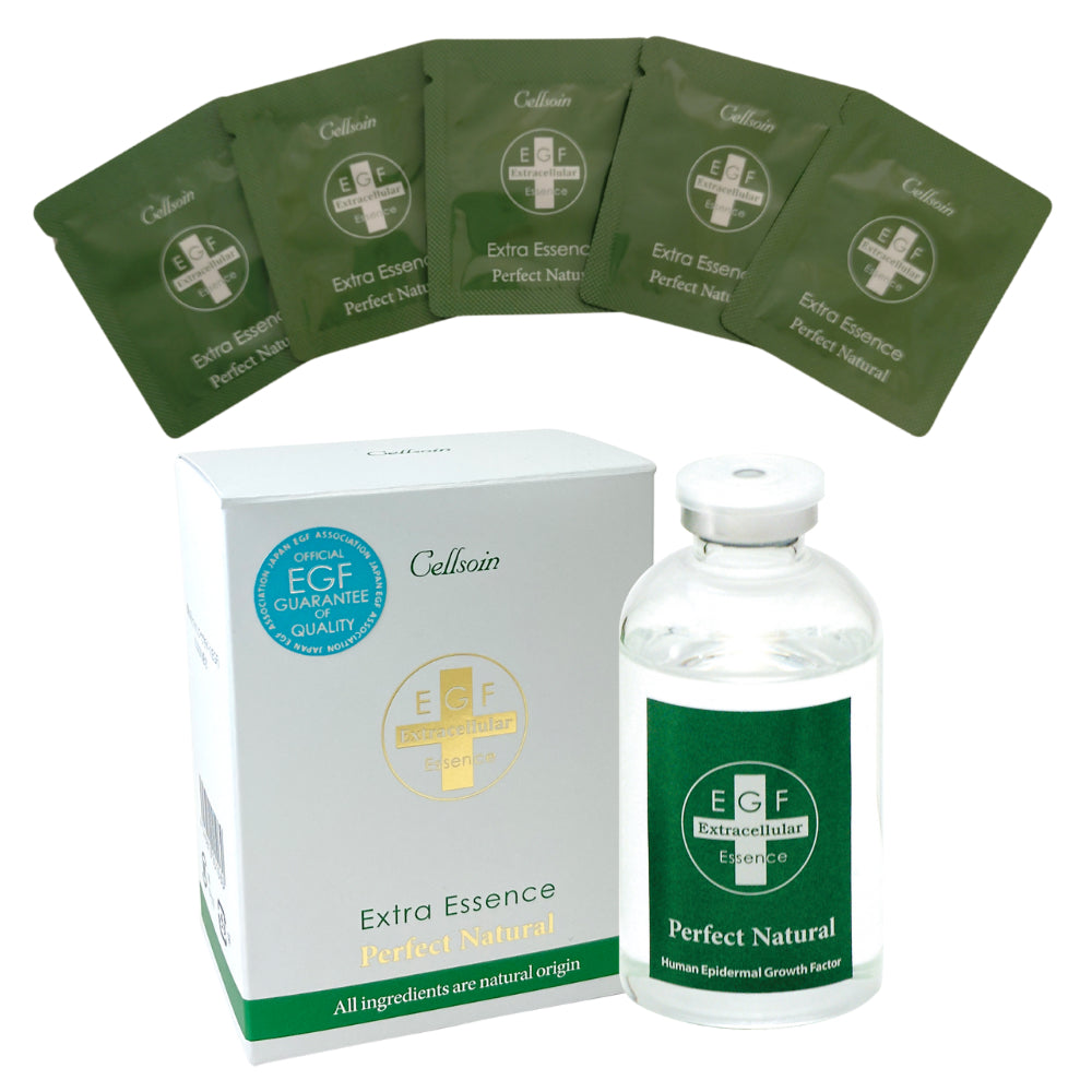 EGF スキンケア 60ml+分包5枚付セット BIOLINK 美容液 送料無料 EGFエクストラエッセンス パーフェクトナチュラル バイオリンク ヒトオリゴペプチド ヒアルロン酸 コラーゲン エイジングケア 透明感