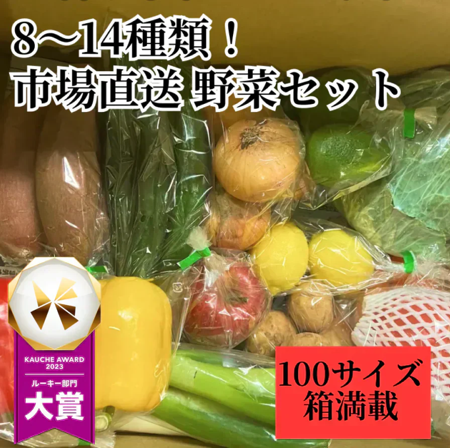 【2022年度 国内No.1獲得!】クール便でお届け!国産 野菜 詰め合わせ 100サイズ🙌【福袋】 みかん りんご シャインマスカット 桃 さつまいも じゃがいも 玉ねぎ 野菜 果物