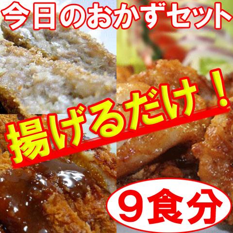 揚げるだけ 無添加!「今日のおかず」シリーズ【揚げるだけお惣菜】9食