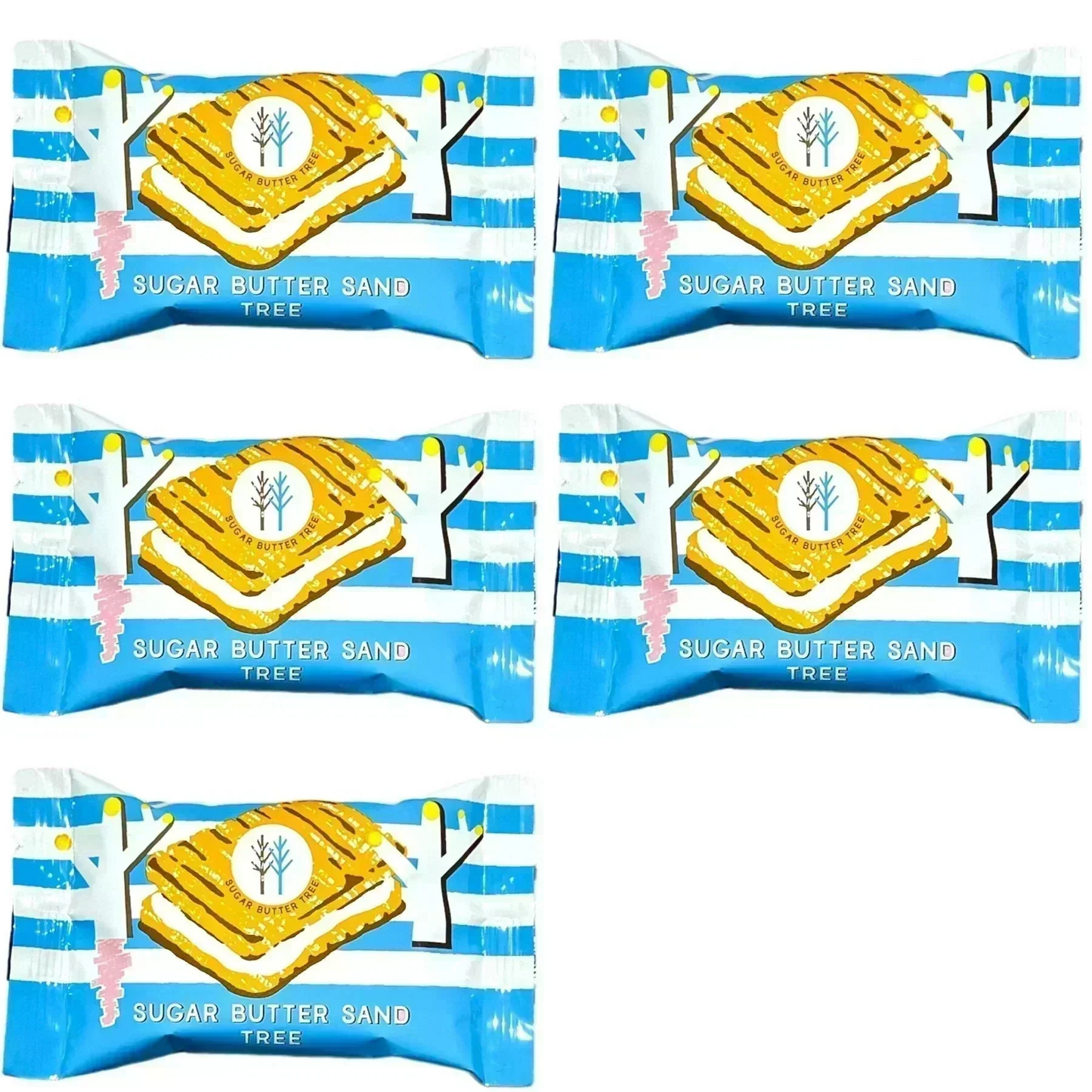 シュガーバターサンドの木 5個入り バラ売り 人気 おすすめ スイーツ お菓子 お試し ご自宅用 シュガーバターの木 シュガーバターサンド (シュガーバター5)※