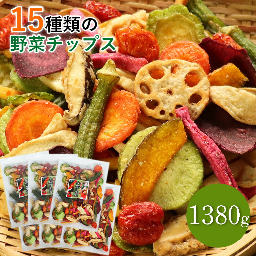 230g×6セット15種類の野菜チップス 1380g – カウシェ