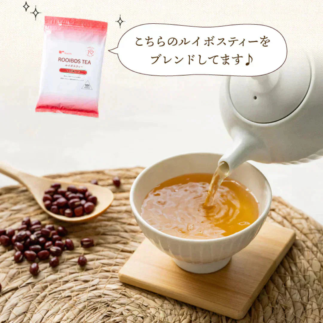 あずき茶ルイボスブレンド50個入 ( ノンカフェイン 北海道産 あずき ルイボス カリウム 必須ミネラル スーパーフード お茶 健康茶 ティーバッグ ティーパック )