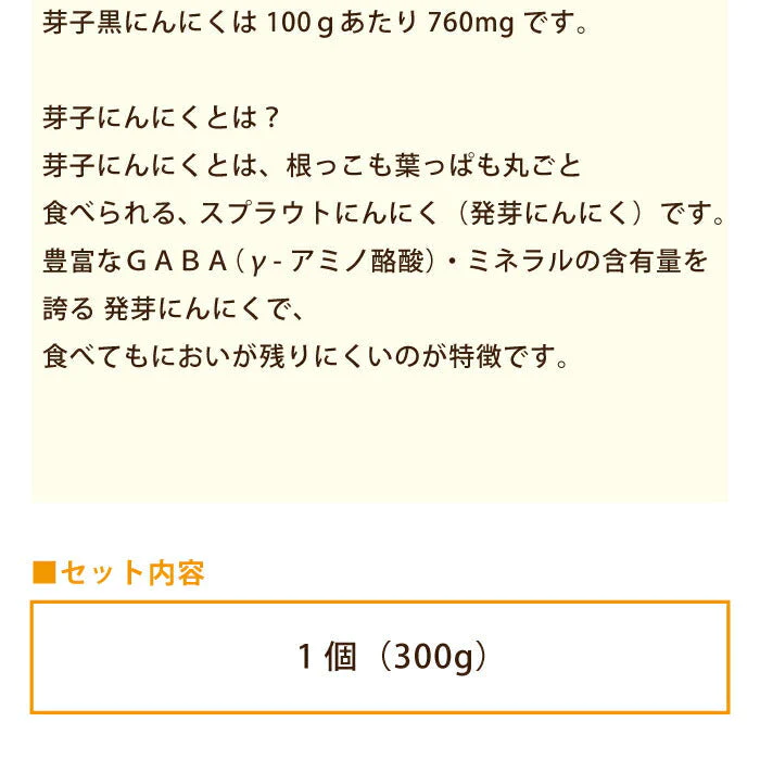 芽子黒にんにく 300g