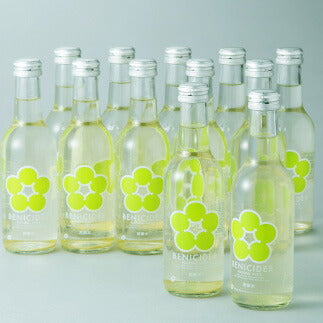 【3人シェア買いでお得】梅果汁入り炭酸水 BENIサイダー 250ml × 12本【お届け不可地域:北海道・沖縄・離島】