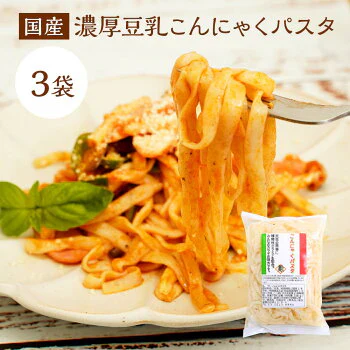 【140g×3パック】【塩味】 濃厚豆乳 こんにゃく麺