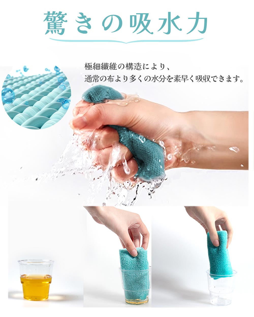 【1箱買うと1箱おまけ!】\ ブルー20枚+グレー20枚 /キッチンクロス 大判 食器拭き クロス 食器 ふきん 布巾 キッチンタオル 吸水 速乾 台所ふきん 手拭き 台拭き タオル 防臭 レンジクロス 油汚れクロス マイクロファイバー クロスタオル キッチンタオル 排気口 油ハネ 醤油 食器 汚れ 掃除 キッチン用品