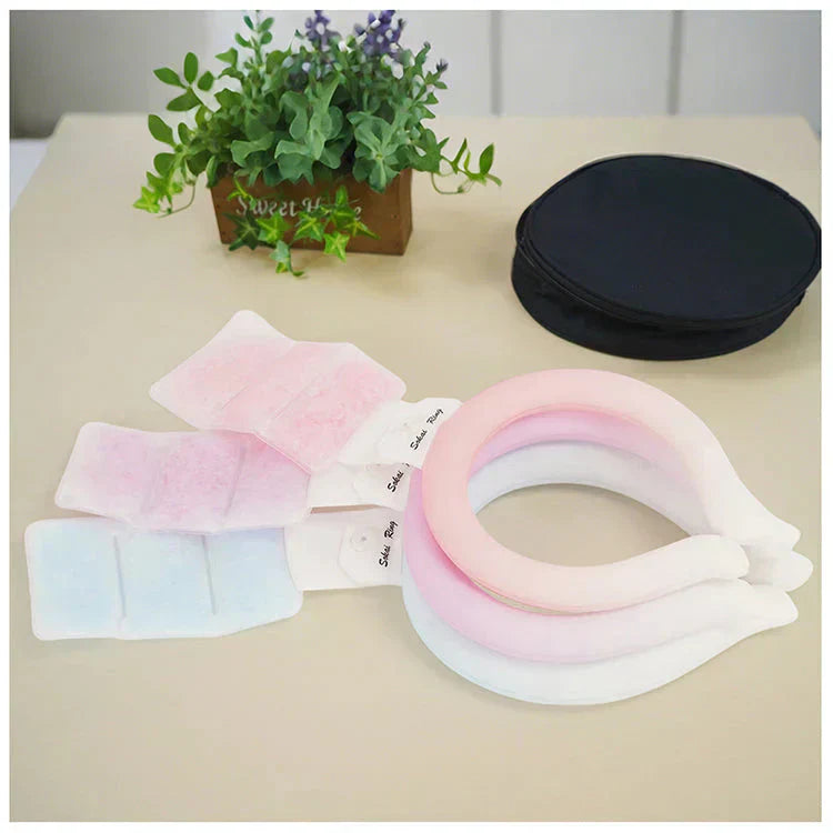 爽快リング pcmバンドクーラー ネッククーラー 「Mサイズ・ライトブルー」 熱中症対策グッズ 首を冷やすグッズ 2024 首掛け クールネックリング ネックパッド 冷感グッズ 軽量 冷却グッズ 爽快リングクールネックパッド