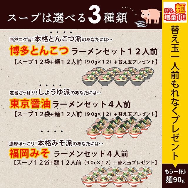 【麺増量中】巌流庵の福岡味噌ラーメン(【大容量】12人前)!