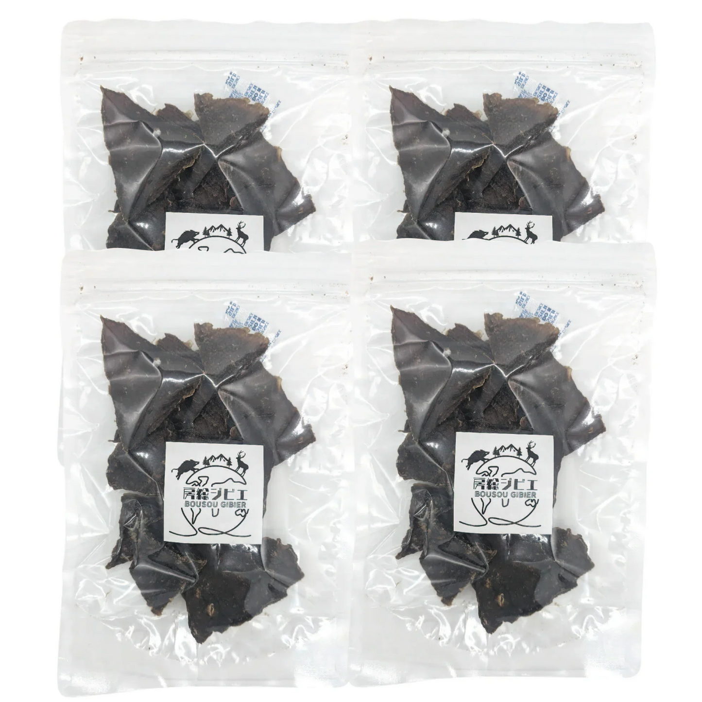 【房総ジビエ使用 鹿赤身ジャーキー 50g×4袋】 ペットフード ペットおやつ ジビエおやつ 犬おやつ ドッグフード ドッグおやつ