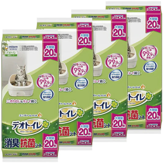 デオトイレ 消臭・抗菌シート 20枚 4袋