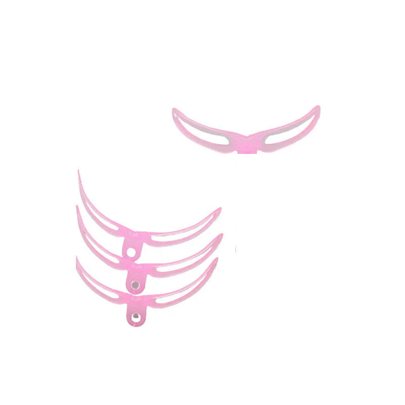 眉毛メイク 眉毛テンプレート 4種類 アイブロウテンプレート グッズ 型 見本 枠 美人眉 モテ眉 開運 左右対称