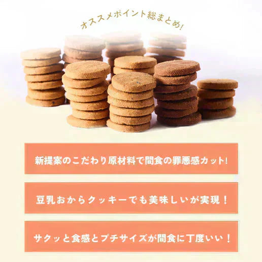 大麦粉使用の豆乳おからクッキー 500g 送料無料