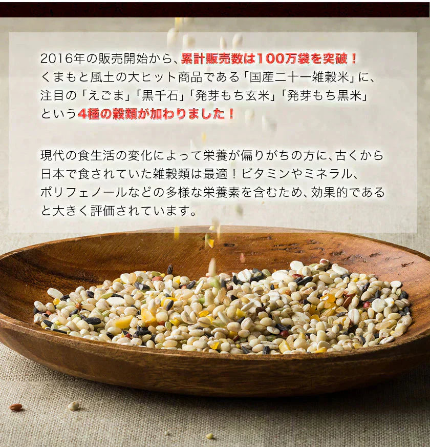 雑穀 雑穀米 国産 送料無料 【大容量900gセット】 国産二十五雑穀米 900g (450g×2袋) 送料無料 くまモン袋 もち麦 熊本県産発芽玄米 アマランサス お取り寄せ お取り寄せグルメ 《7-14営業日以内に発送予定(土日祝除く)》
