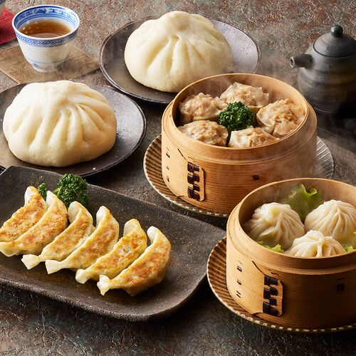 東京 「赤坂四川飯店」監修 点心4種セット (餃子、肉まん、焼売、小籠包)