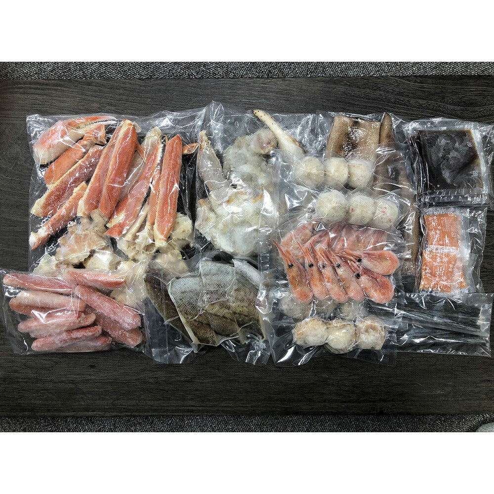 【3人シェア買いでお得】かにちり鍋 ずわい600g たらば400g ポーション200g
