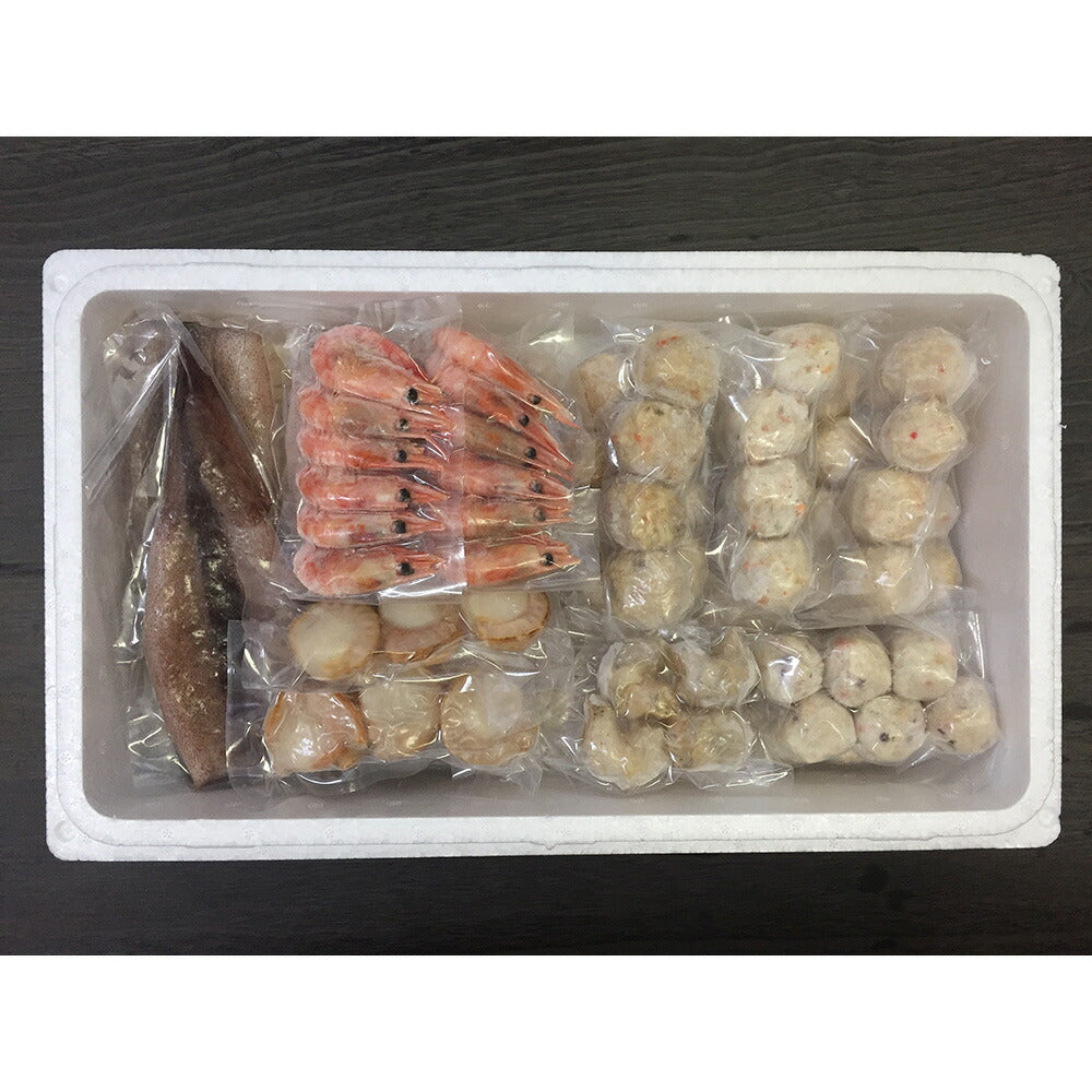 【3人シェア買いでお得】北海道 海鮮つみれ鍋 計48個 いか3尾