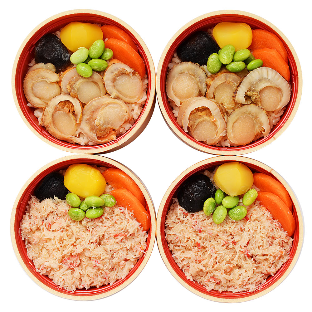 北海道 札幌バルナバフーズ 海鮮わっぱ飯(かに&帆立) 惣菜 詰め合わせ【送料込み】【二重包装不可】【お届け不可地域:離島】