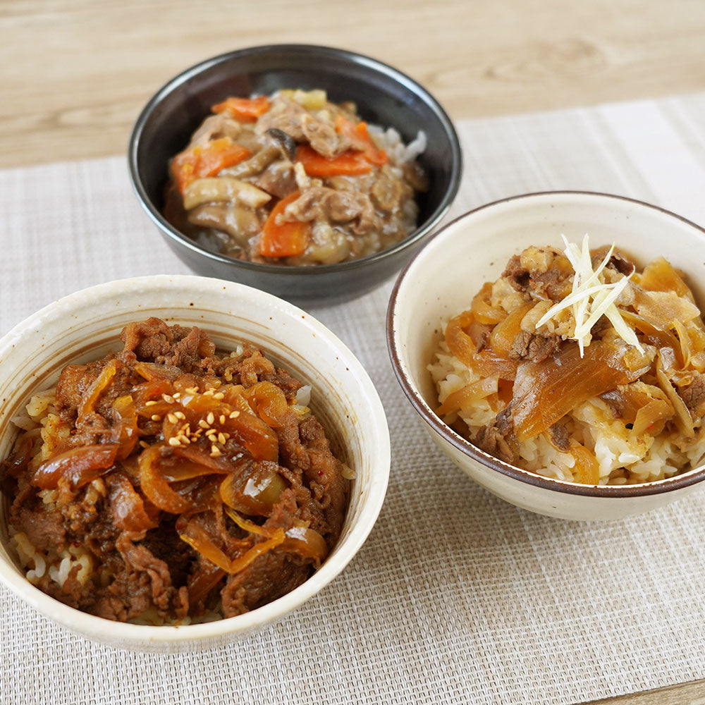 デリシャエール ブランド和牛3種丼の具セット 和風惣菜 牛丼 丼【送料込み】【二重包装不可】【お届け不可地域:離島】
