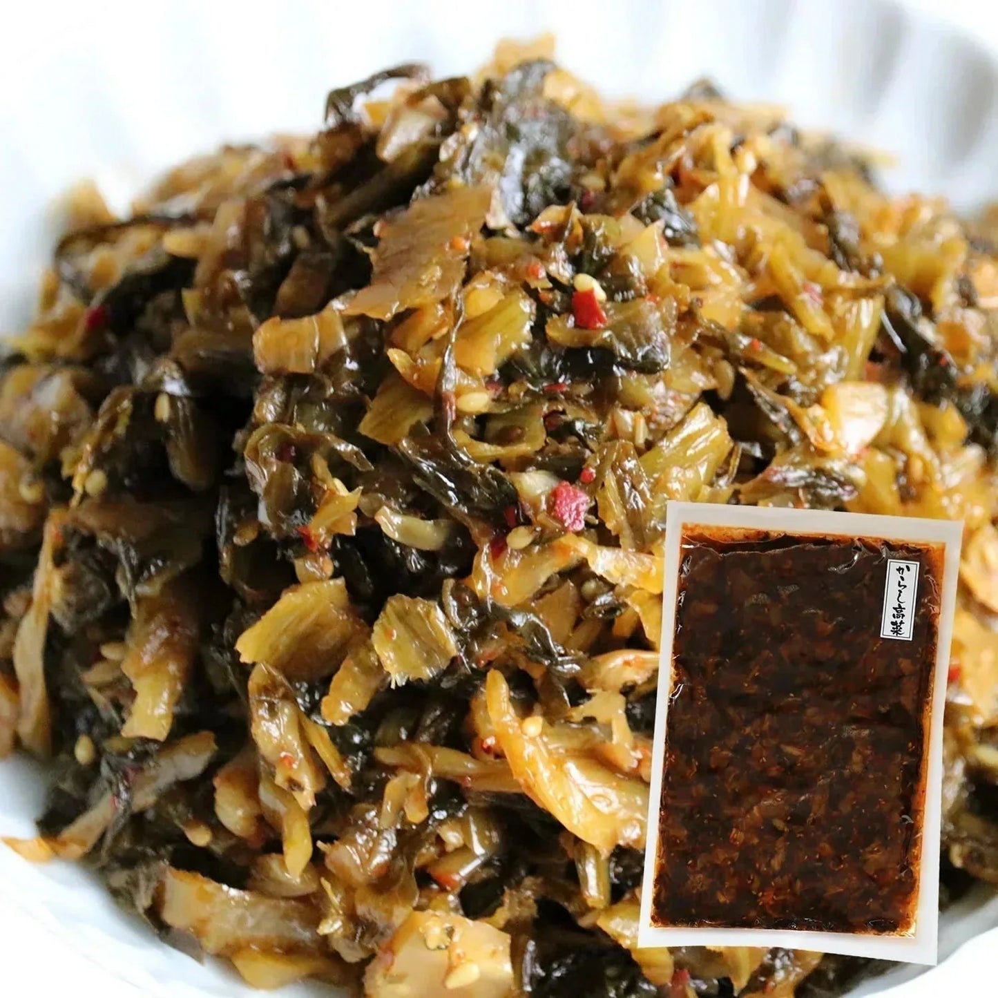 【300g】本場福岡県産 辛子高菜 大地のからし高菜 高菜漬け ピリ辛 ご飯のお供 風味豊か 保存食 おにぎり お茶漬け 豚骨ラーメン 炒飯 おつまみ 漬物 国産 常備菜 お弁当 惣菜 食物繊維