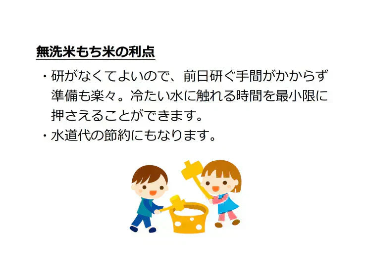 令和6年産 無洗米もち米 餅米 1kg×1個 送料無料 お赤飯 おこわ おもち 餅 おはぎ クリックポスト発送