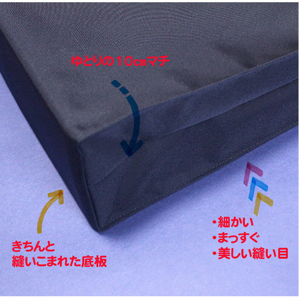 【3人シェア買いでお得】A4縦型ナイロントート(紺無地)【時間指定不可】