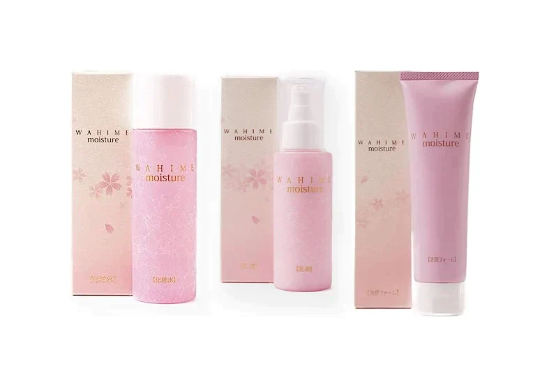 WAHIME 和姬 モイスチュア 美容 化粧品 3種類 お買い得セット 洗顔フォーム + 化粧水 + 乳液