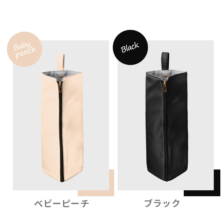 【スモーキーピンク】ヘアアイロンポーチ 耐熱 ヘアアイロンケース ヘアアイロン 収納 耐熱 300℃ 吊り下げ 引っ掛け 2Way 熱いままOK 旅行 すっきりまとまる 耐熱ケース 耐熱ポーチ 携帯 持ち運び 洗面台収納 タオルハンガー ポケット付き かわいい