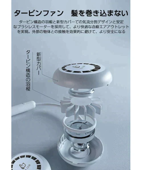 「在庫処分商品」「ブラック」首かけ扇風機 ハンディファン マスクの蒸れ対策 首掛けファン ネッククーラー 扇風機 熱中症対策 usb充電 オシャレ アウドドア ギフト