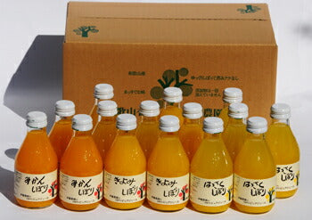 和歌山県特産品 100%ピュアジュース180ml 15本セット(みかんジュース他)【お届け先不可地域:北海道・沖縄・離島】【プレミア和歌山物産展】