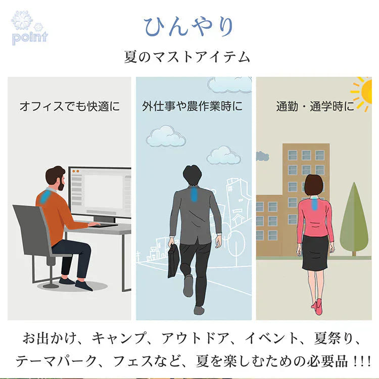 爽快リング pcmバンドクーラー ネッククーラー 「Lサイズ・ライトブルー」 熱中症対策グッズ 首を冷やすグッズ 首掛け クールネックリング ネックパッド 冷感グッズ 軽量 冷却グッズ 爽快リングクールネックパッド