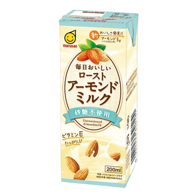 マルサンアイ 毎日おいしいローストアーモンドミルク 砂糖不使用 200ml×72本