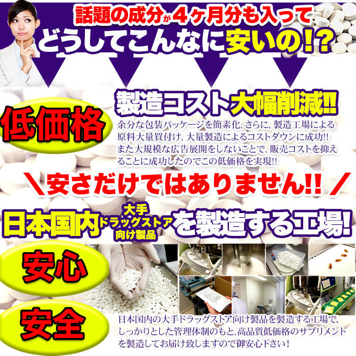 HMB サプリメント サプリ どっさり約4ヶ月分ゆうパケット