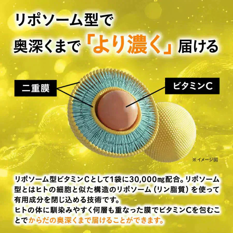 リポソーム型ビタミンC《約1ヶ月分》LiposomeC 1000 リポソーム ビタミンC 1袋あたり30,000mg サプリメント