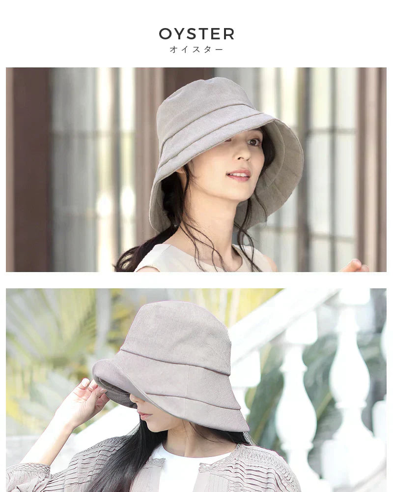 【Fサイズ56-58.5cm-ブラック】【商品名:クラシカルブリムハット】