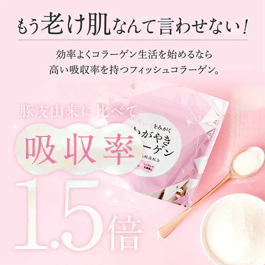 かがやきコラーゲン100g 送料無料 フィッシュコラーゲン 魚由来100% Wの乳酸菌配合 コラーゲン