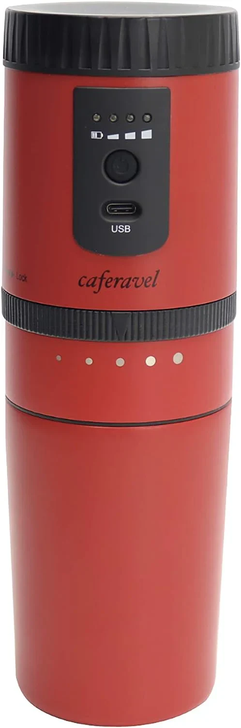 オールインワンコーヒーメーカー カフェラベル レッド ミル 挽く ドリップ マクロス