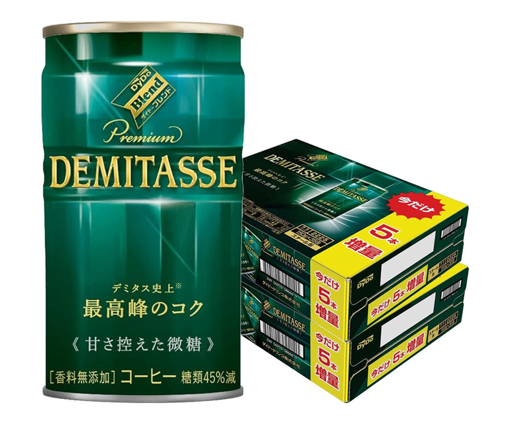 10本増量 ダイドー ブレンド プレミアム デミタス 甘さ控えた微糖 缶 150ml×2ケース/60本+10本
