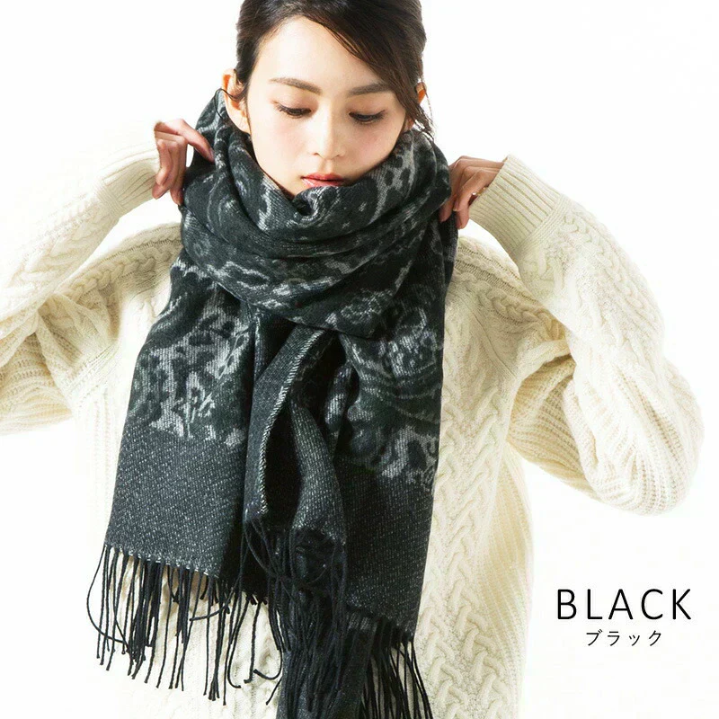 【ブラック】【商品名:セドナーズ大判ストール】