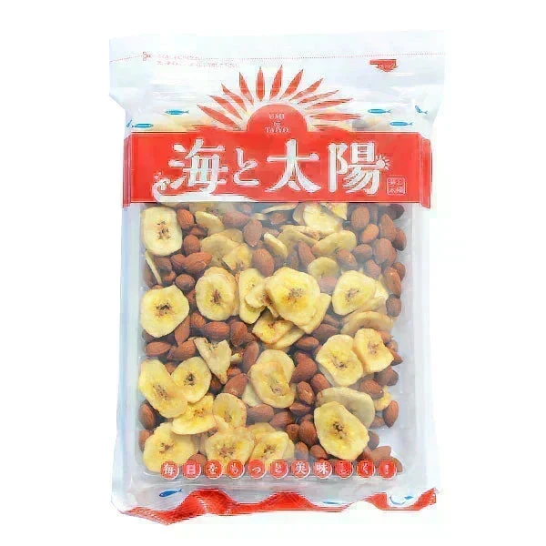 <ホールアーモンドバナナ325g> ドライフルーツ バナナチップス 素焼き