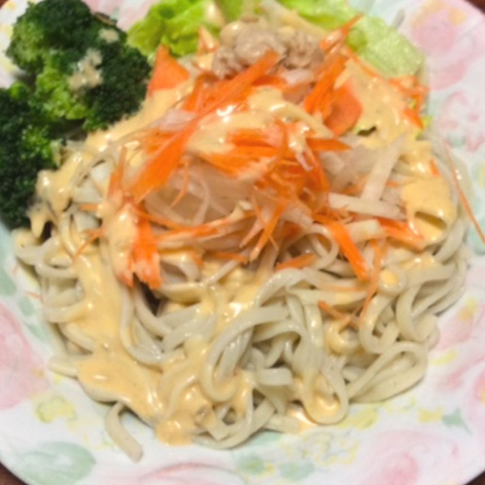 【3人シェア買いでお得】琉球自然薯麺(人参入り麺)4人前つゆ付き 【お届け日の指定不可】