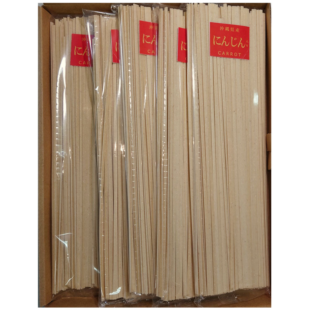 【3人シェア買いでお得】お買得品 琉球自然薯麺(人参入り麺)10人前つゆ無し 【お届け日の指定不可】